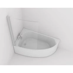 Baignoire Asymétrique Gauche L.150x L.90 Cm Blanc, JACOB DELAFON Duomega 2
