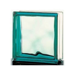 Brique De Verre Vitrablock/Standard Ondulée Brillante, Verte