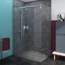Douche Ellipse2, Avec Receveur Lux Anthracite 90X140 Cm