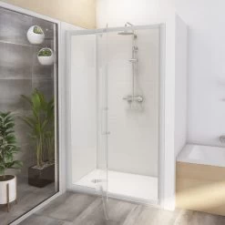 Douche Quad, Avec Receveur Mila Blanc 80X120 Cm