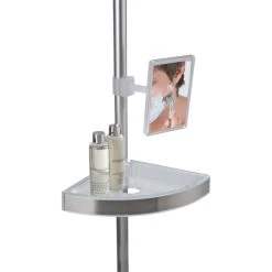 Etagère De Bain / Douche Premium Téléscopique (sol Et Plafond), Chromé, WENKO -Salle De Bain Magasin etagere de bain douche premium telescopique sol et plafond chrome wenko 1