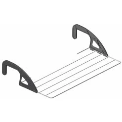 Etendoir Radiateur Blanc / Gris, Azur