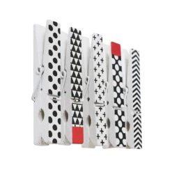 Lot De 16 Pinces à Linge Multicolore, Dotty