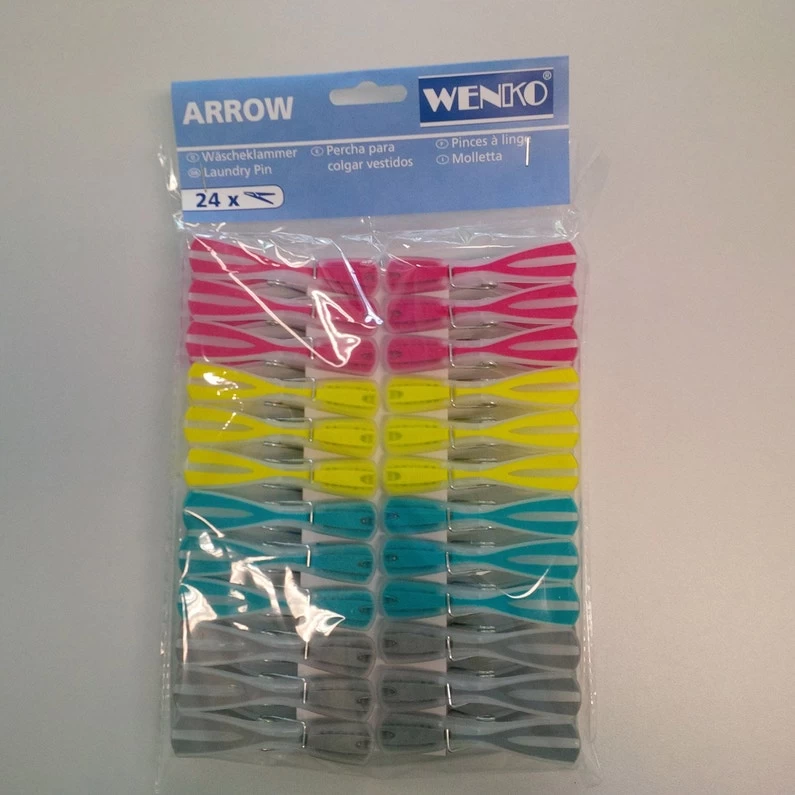 Lot De 24 Pinces à Linge Multicolore 2 Lot De 24 Pinces à Linge Multicolore – Image 2