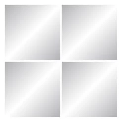 Lot De 4 Miroirs Non Lumineux Adhésifs Carrés L.20 X L.20.5 Cm -Salle De Bain Magasin lot de 4 miroirs non lumineux adhesifs carres l 20 x l 20 5 cm 1