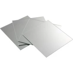 Lot De 4 Miroirs Non Lumineux Adhésifs Carrés L.20 X L.20.5 Cm