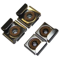 Lot De 4 Pattes à Glace ,en U , Chromé Brillant