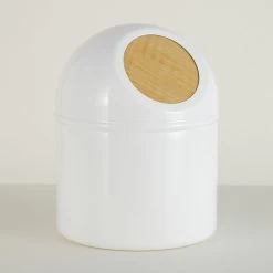 Mini Poubelle Métal Scandi, White N°0