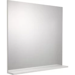 Miroir Avec Tablette Blanc, L. 80.0 Cm Opale