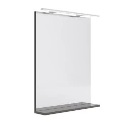 Miroir Lumineux Avec Spot, L.60 X H.76 Cm Opale