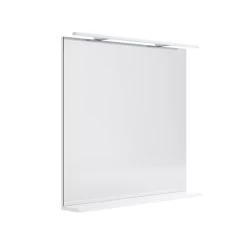 Miroir Lumineux Avec Spot, L.80 X H.76 Cm Opale