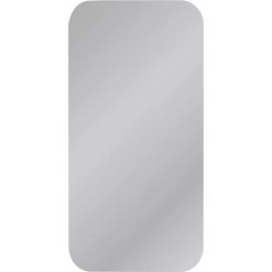 Miroir Non Lumineux Découpé Carré Avec Coins Arrondis L.40 X L.80 Cm Poli