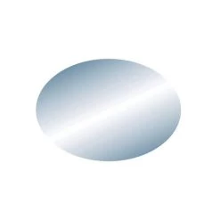 Miroir Non Lumineux Découpé Ovale L.27 X L.38 Cm Oval