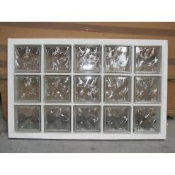 Panneau De 15 Briques De Verre Neutres