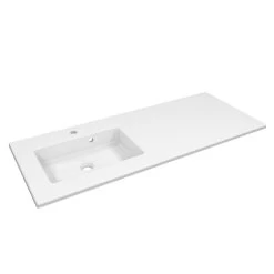 Plan Vasque Simple Moon Céramique 121 Cm