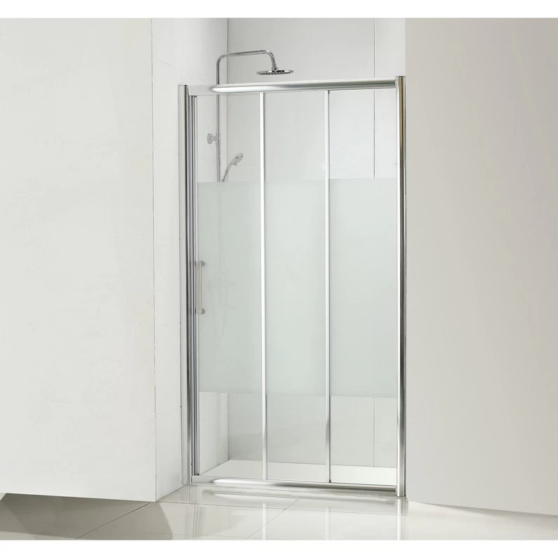 Porte De Douche Coulissante 90 Cm, Sérigraphié, Quad 1 Porte De Douche Coulissante 90 Cm, Sérigraphié, Quad