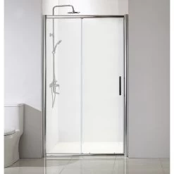 Porte De Douche Coulissante 120 Cm, Transparent, Quad