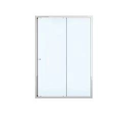 Porte De Douche Coulissante 138 Cm, Transparent, Dado