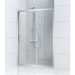 Porte De Douche Coulissante 140 Cm, Transparent, Charm