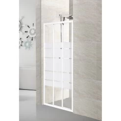 Porte De Douche Coulissante 89 Cm, Sérigraphié, Nerea