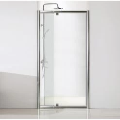 Porte De Douche Pivotante 120 Cm, Transparent, Quad