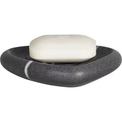 Polyrésine Etna, Gris -Salle De Bain Magasin porte savon polyresine etna gris