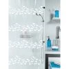 Rideau De Douche En Plastique L.180 X H.200 Cm Blanc, Sardaigne SENSEA