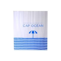 Rideau De Douche En Plastique Multicolore L.180 X H.200 Cm, Cap Ocean SENSEA