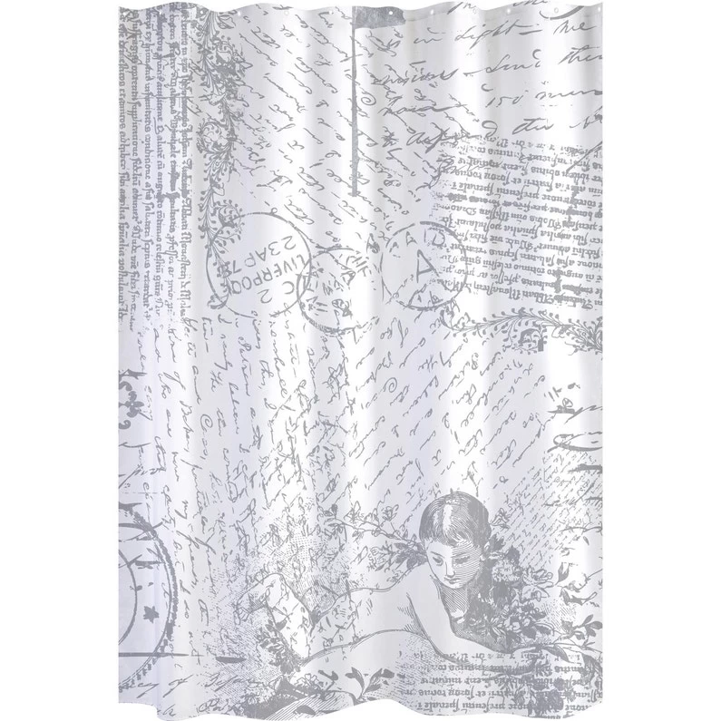 Rideau De Douche En Textile Blanc L.180 X H.200 Cm, Angel SENSEA 1 Rideau De Douche En Textile Blanc L.180 X H.200 Cm, Angel SENSEA