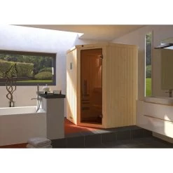 Sauna Traditionnel 2 Ou 3 Personnes WEKA Falun 144x144cm Poêle Bios 4.5kw