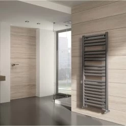 Sèche-serviettes Eau Chaude Acier EQUATION Concept Gris, 424 W