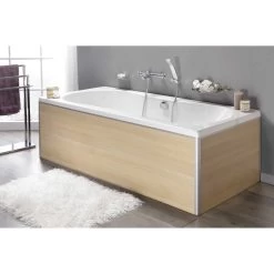 Tablier De Baignoire L.175.5x L.54 Cm Chêne, ALLIBERT Habillage Clip’s 180 Cm